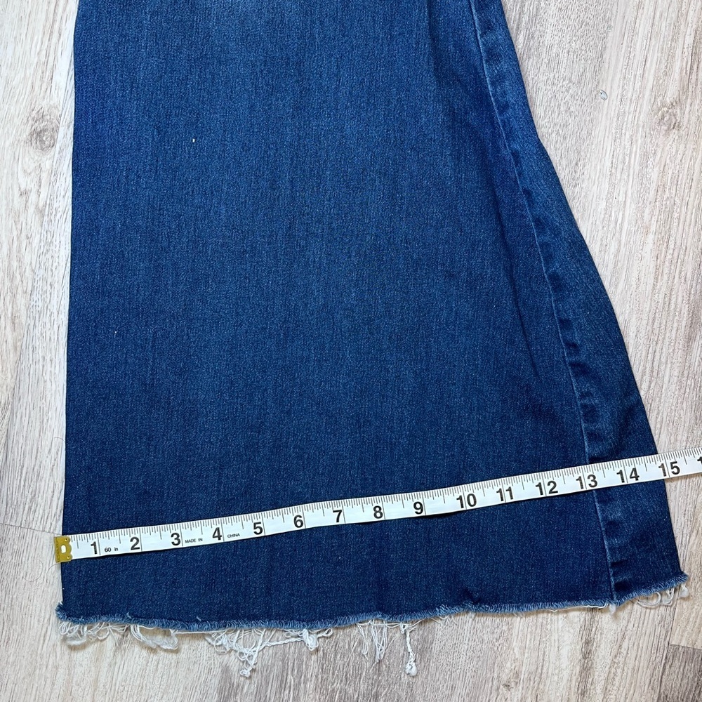 Free People Just Float On Jericho Blue Bell Bottom Flared High Rise Jeans Size29 - Picture 13 of 15